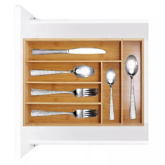 Farberware Bamboo Flatware Organizer, NWT - Picture 5 of 10